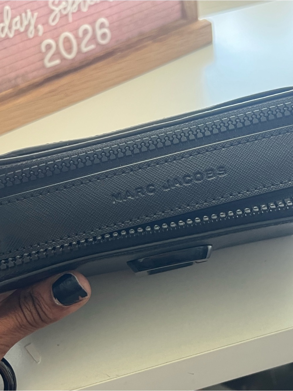 SOLD Marc Jacobs Black Leather Crossbody Snapshot Bag - Picture 5 of 5